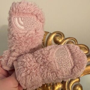 The North Face Baby Fuzzy Pink Mittens